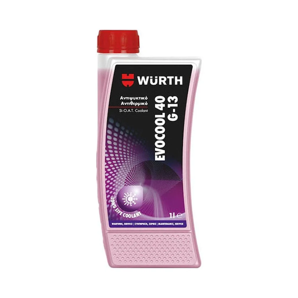 Φωτογραφία προϊόντος: Wurth Evocool 40 G13 Long Life Αντιψυκτικό-Αντιθερμικό Υγρό 1L - 5861113001