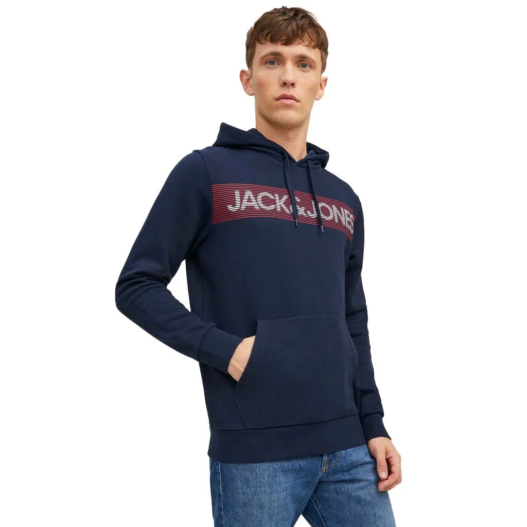 Φωτογραφία προϊόντος: JACK & JONES Ανδρικό Φούτερ Hoodie JACK & JONES 12152840 Navy