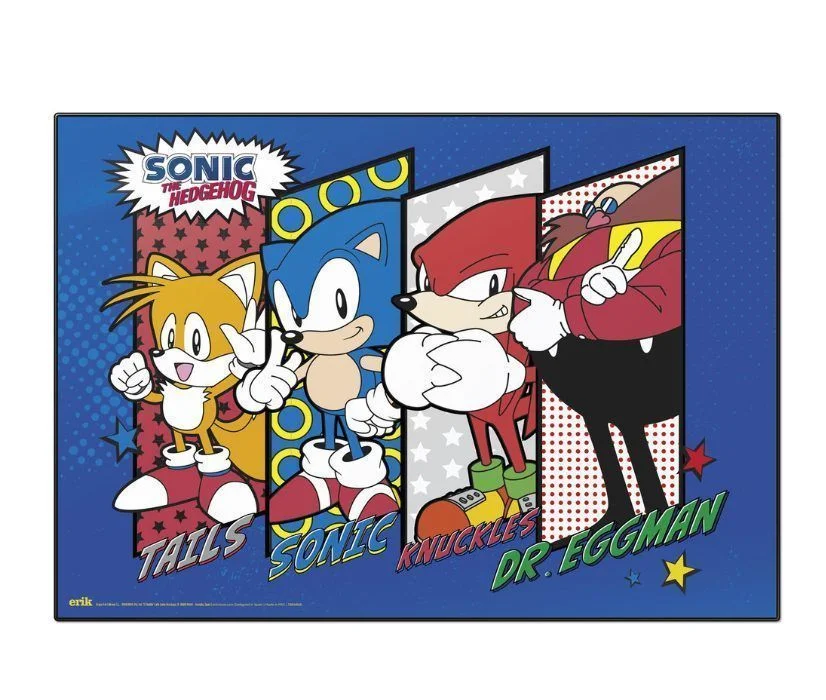 Φωτογραφία προϊόντος: Σουμέν Sonic The Hedgehog Μπλε 49.5x34.5cm PVC