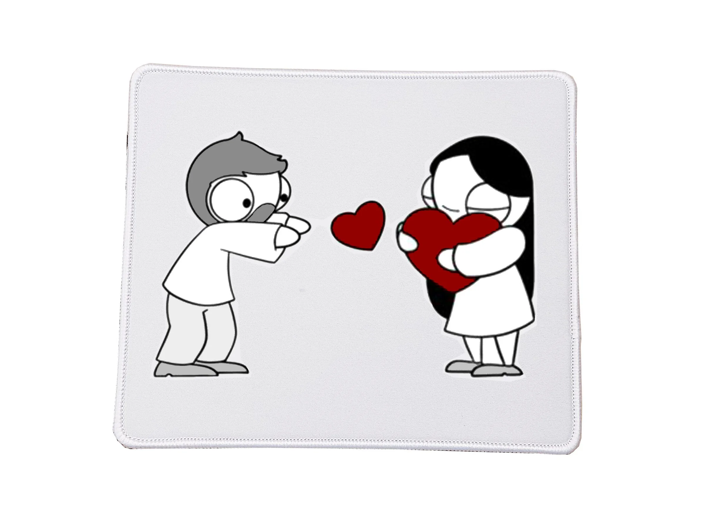 Φωτογραφία προϊόντος: Mousepad Ζευγάρι Ορθογώνιο 23x20cm Αγίου Βαλεντίνου no41 Ποιοτικού Υλικού Αντοχής