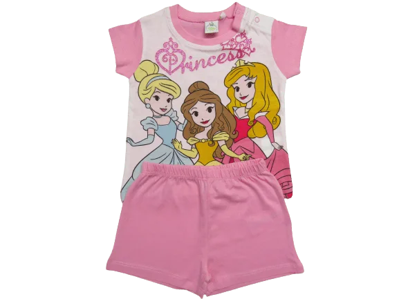 Φωτογραφία προϊόντος: ©DISNEY - ©DISNEY Καλοκαιρινά - PRINCESS ©DISNEY ΠΑΙΔΙΚΟ ΣΕΤ ΚΑΛΟΚΑΙΡΙΝΗ ΠΙΤΖΑΜΑ PRINCESS 0584 - ροζ 10350