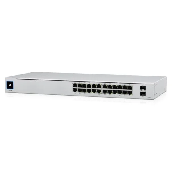 Φωτογραφία προϊόντος: Ubiquiti Switch UniFi 24xRJ45 GBit/2xSFP Managed Gen2 19" Rack-Mountable, Fanless, 1,3" Touchscreen