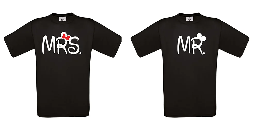 Φωτογραφία προϊόντος: T-shirt Mrs and Mr (σετ 2 τεμ.)