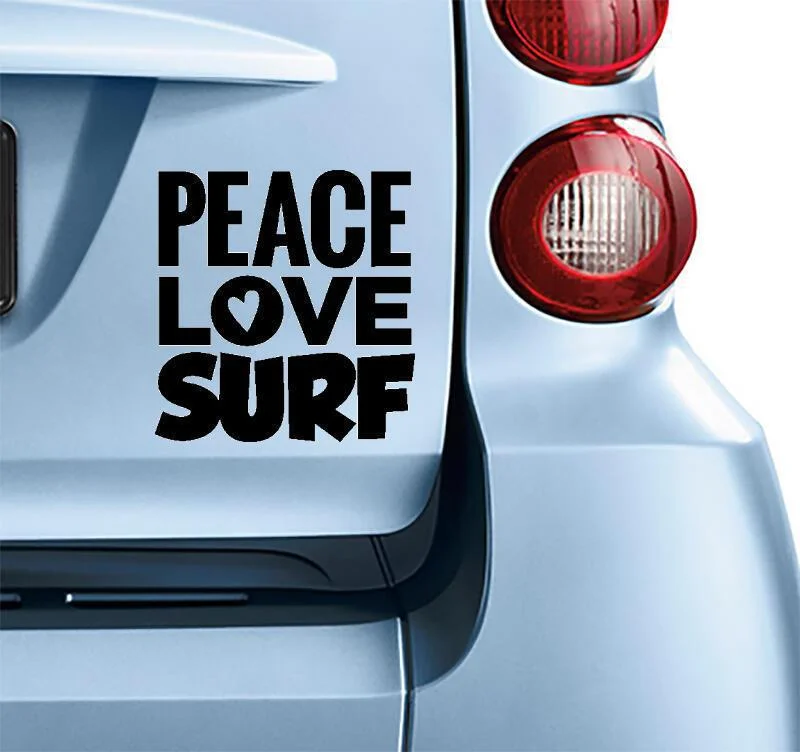 Φωτογραφία προϊόντος: Αυτοκόλλητο Peace love surf