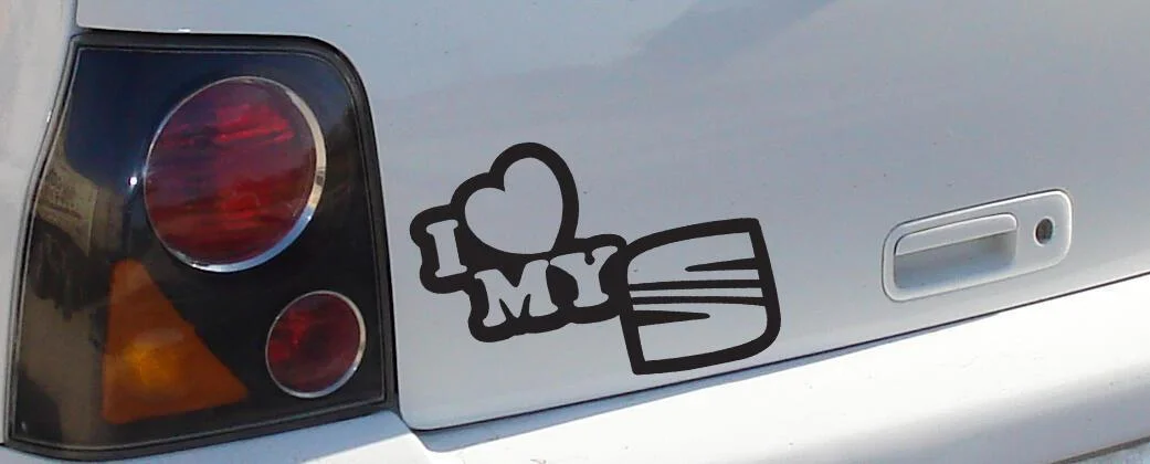 Φωτογραφία προϊόντος: Αυτοκόλλητο I love my SEAT