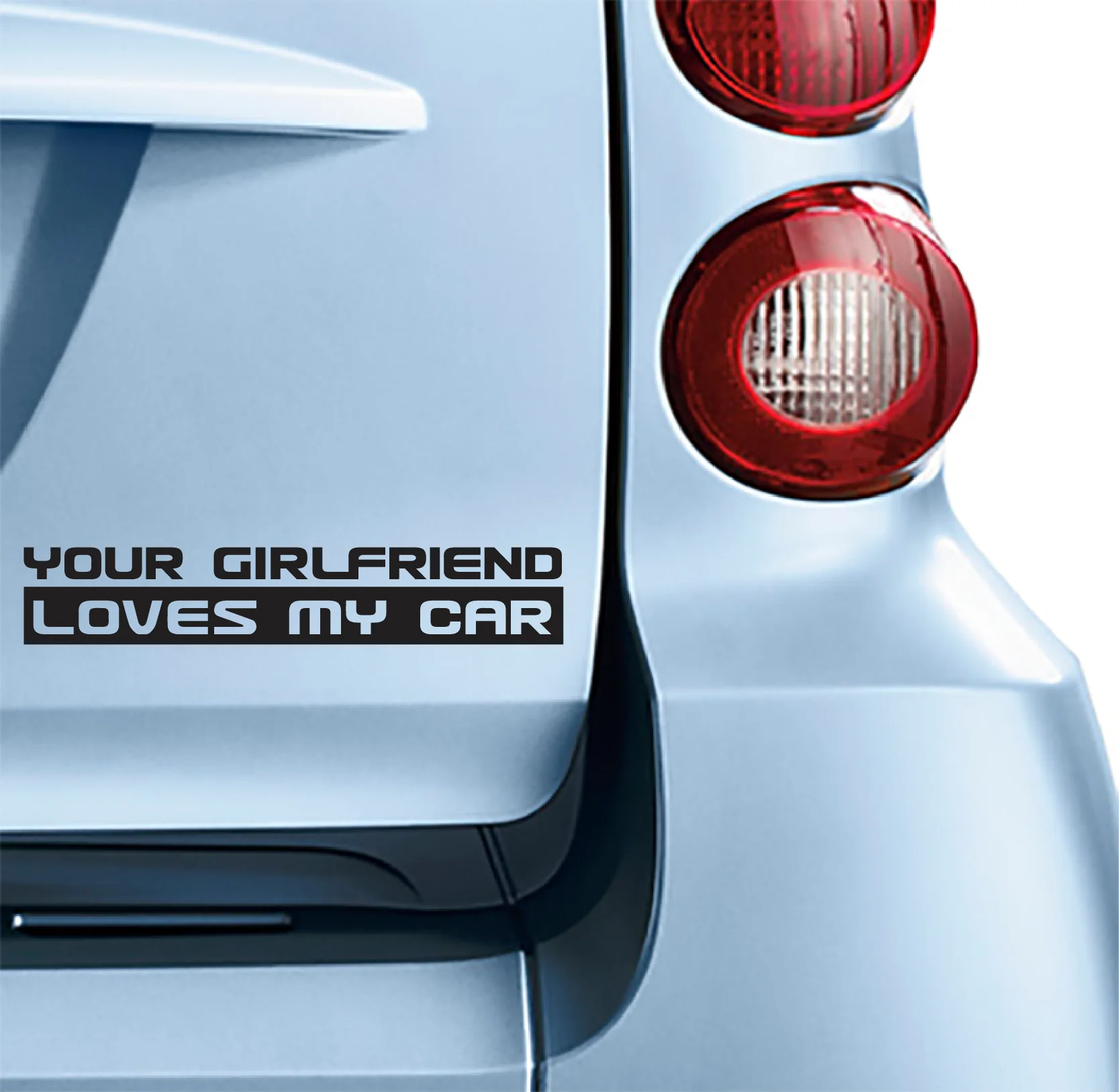 Φωτογραφία προϊόντος: Αυτοκόλλητο Your girlfriend loves my car