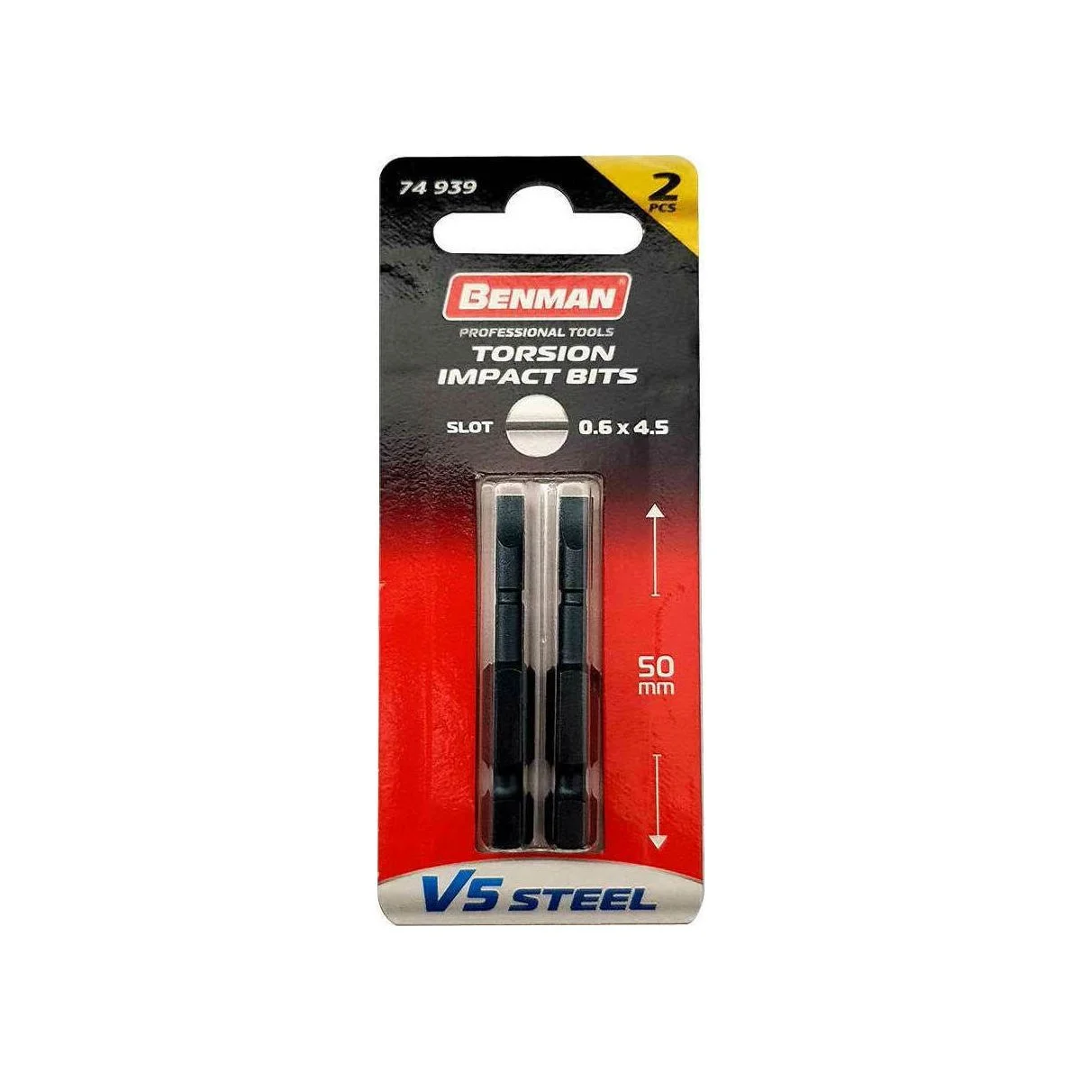 Φωτογραφία προϊόντος: Benman Ισια V5 Steel Πάχος 6mm Πλάτος 45mm Μήκος 50mm 74939 2τμχ 5204396749399
