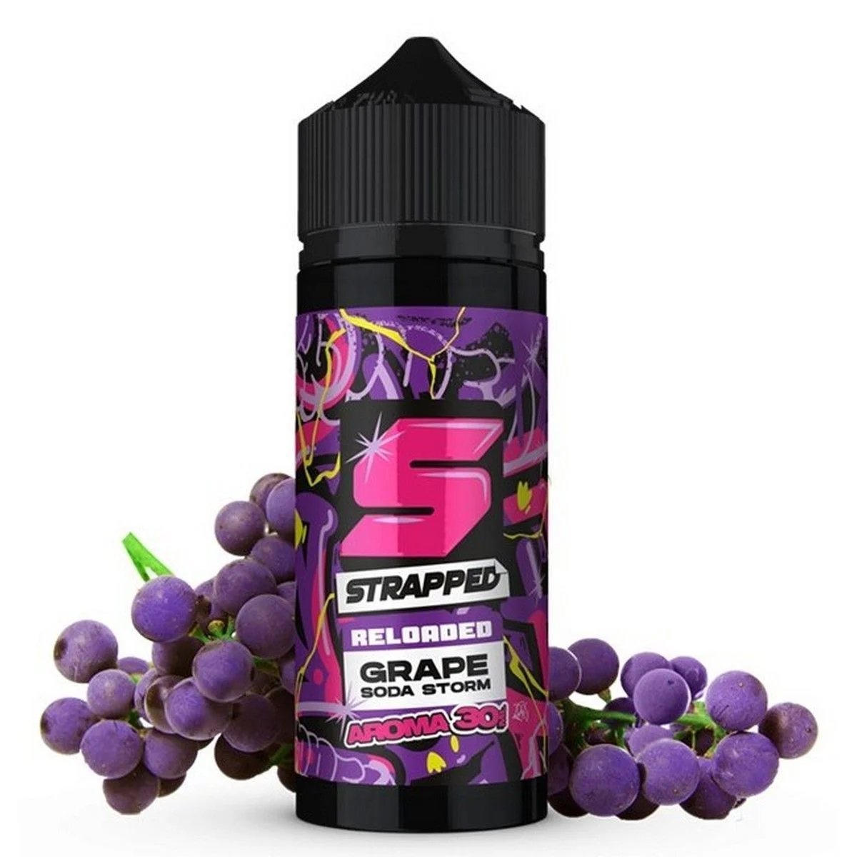 Φωτογραφία προϊόντος: Strapped Reloaded Flavor Shot Grape Soda Storm 30ml/120ml
