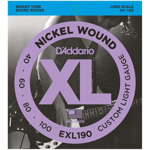 Φωτογραφία προϊόντος: D'ADDARIO Daddario XL Nickel Bass Custom Light - Long Scale 40-100