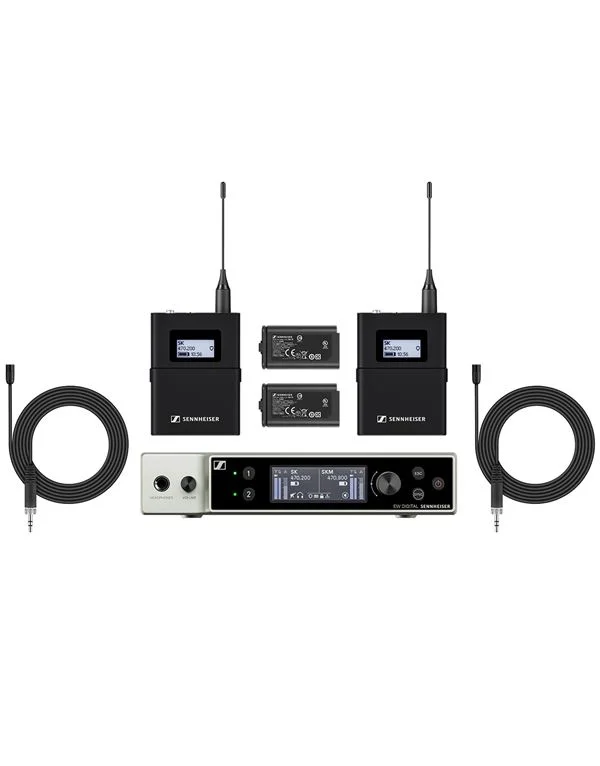Φωτογραφία προϊόντος: SENNHEISER EW-DX MKE-2-SET-R1-9 (520-607.8) Διπλό Σετ Πέτου