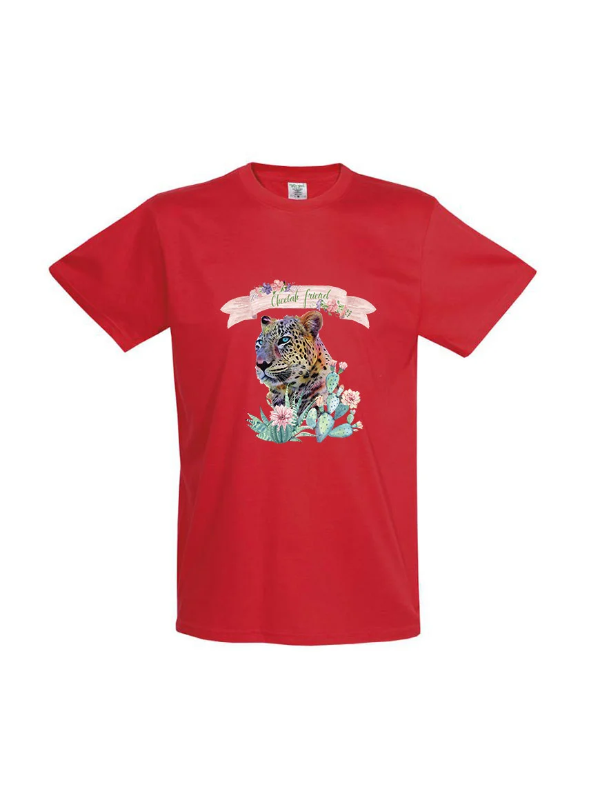 Φωτογραφία προϊόντος: Cheetah Friend T-shirt 145 RED