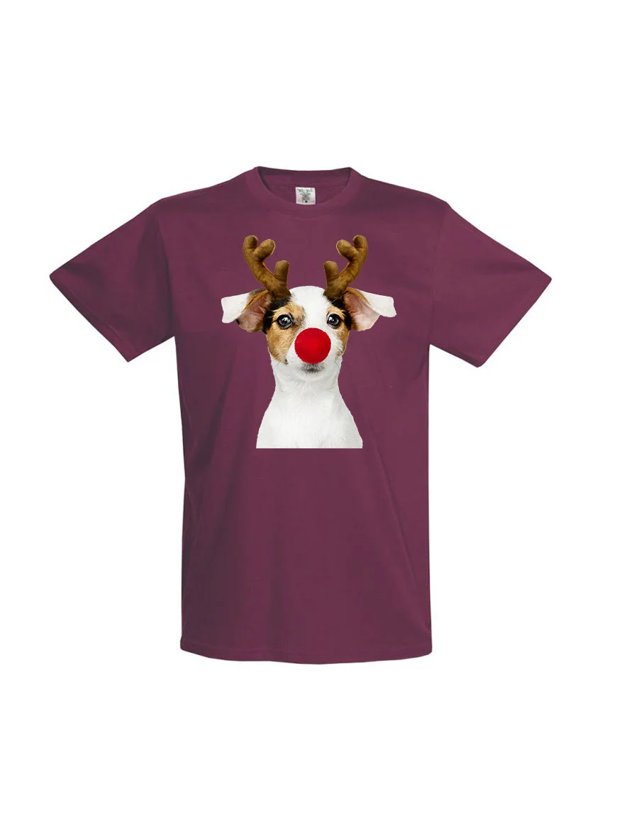 Φωτογραφία προϊόντος: Christmas Dog T-shirt 146 BURGUNDY