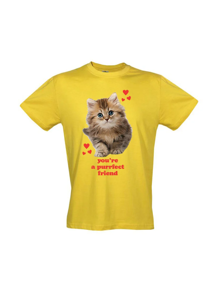 Φωτογραφία προϊόντος: Purrfect Friend T-shirt 302 YELLOW