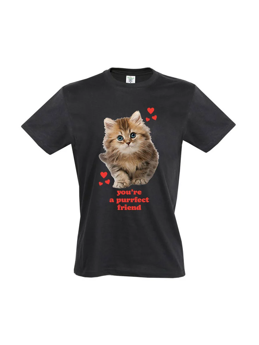 Φωτογραφία προϊόντος: Purrfect Friend T-shirt 312 BLACK