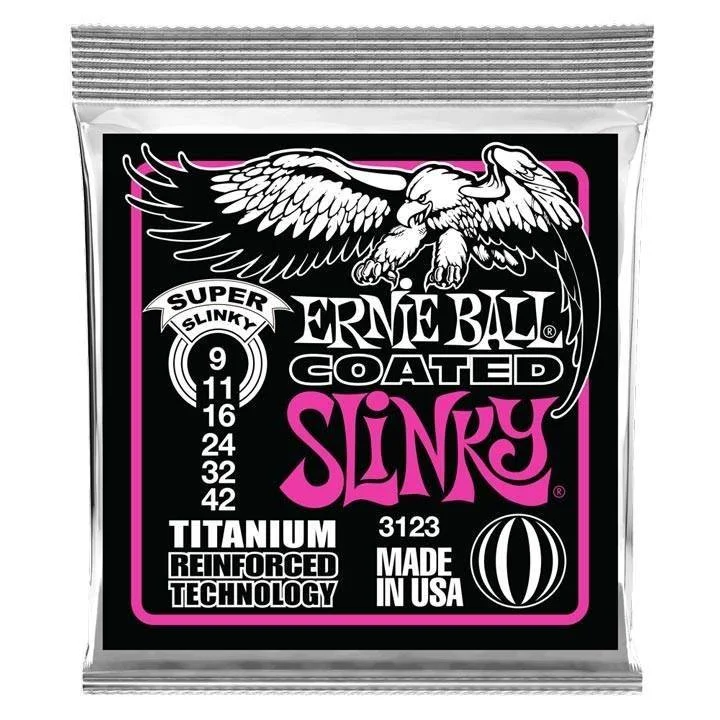 Φωτογραφία προϊόντος: Ernie Ball 3123 Coated Titanium Super Slinky 009-042