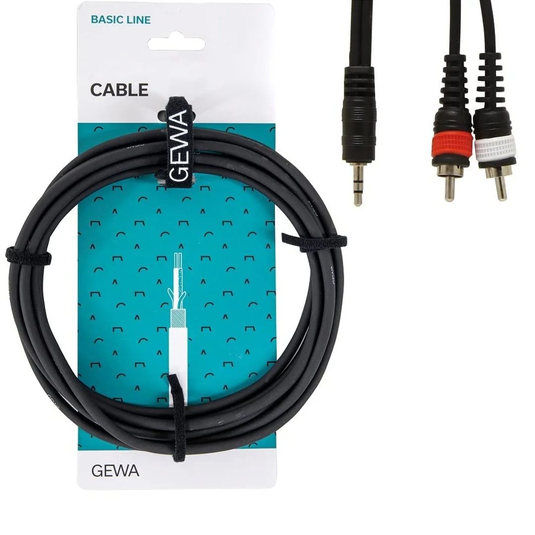Φωτογραφία προϊόντος: Gewa - Basic Line - Stereo MiniJack / RCA 3m 190.165