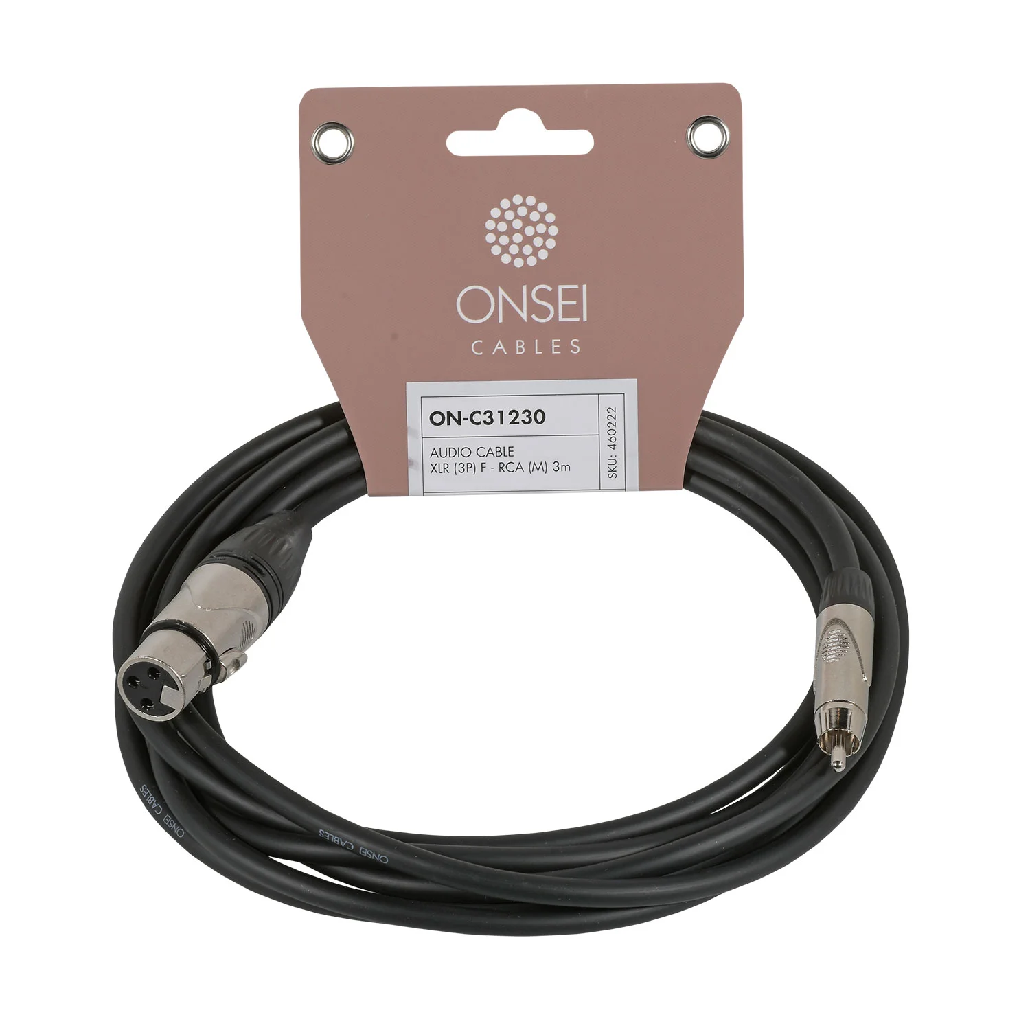 Φωτογραφία προϊόντος: Onsei RCA Male / XLR Female Cable 3m
