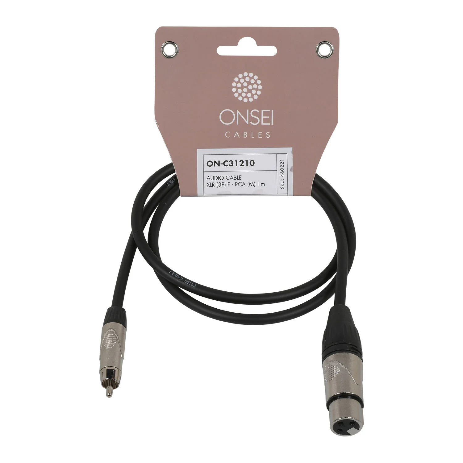 Φωτογραφία προϊόντος: Onsei RCA Male / XLR Female Cable 1m