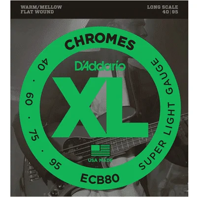 Φωτογραφία προϊόντος: D'ADDARIO Daddario ECB-80 Chromes 40-95
