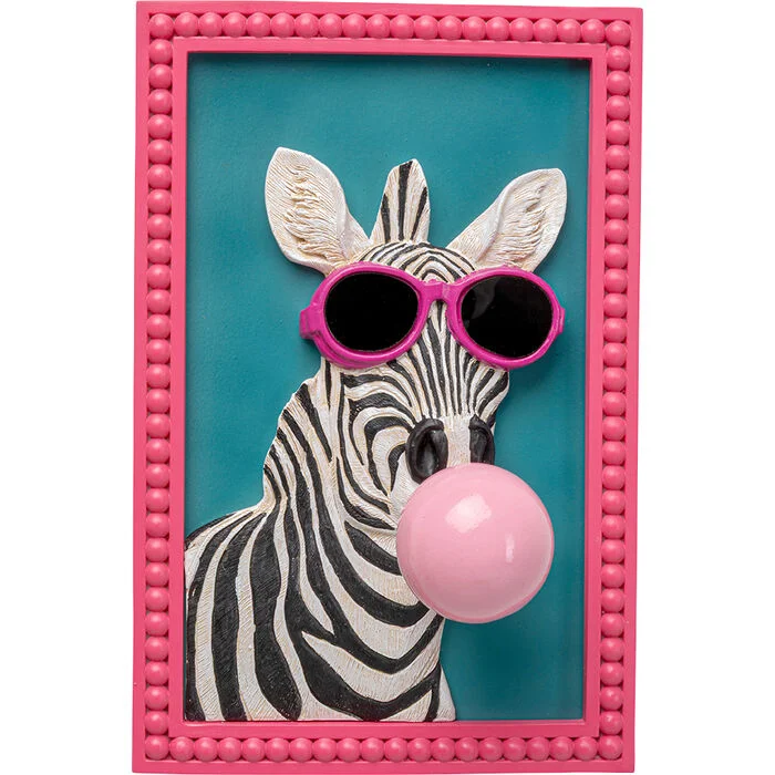 Φωτογραφία προϊόντος: KARE Πίνακας Zebra Bubble Πολύχρωμος 20x9x31εκ. - Πολύχρωμο - 20Μx9Πx31Υ