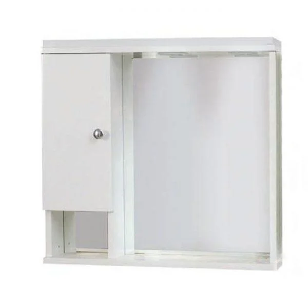 Φωτογραφία προϊόντος: [:en]Mirror Cabinet White with 1 storage 60cm[:el]Καθρέφτης μπάνιου Λευκός με 1 ντουλάπι 60cm[:]