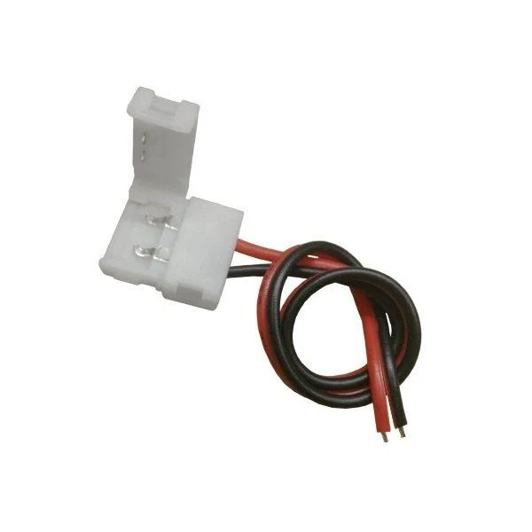 Φωτογραφία προϊόντος: [:el]Μονός Connector 10mm 15cm Για Ταινία LED 7.2 + 14.4 Watt[:en]Connector With Cable 10mm 15cm for LED Strip 7.2 + 14.4 Watt[:]