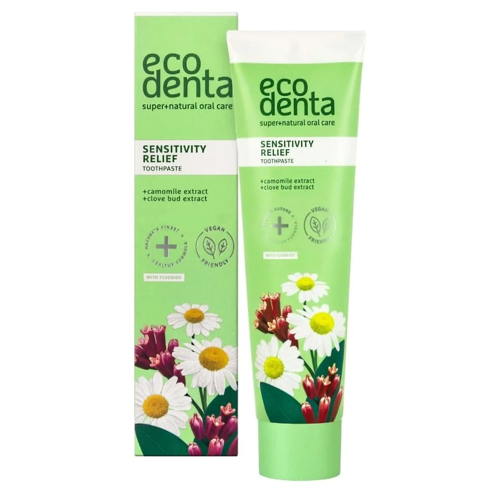 Φωτογραφία προϊόντος: OEM Ecodenta Green Line - Οδοντόκρεμα με Χαμομήλι, Γαρύφαλλο & Kalident. Ειδικά Σχεδιασμένη για Ευαίσθητα Δόντια και Ούλα!