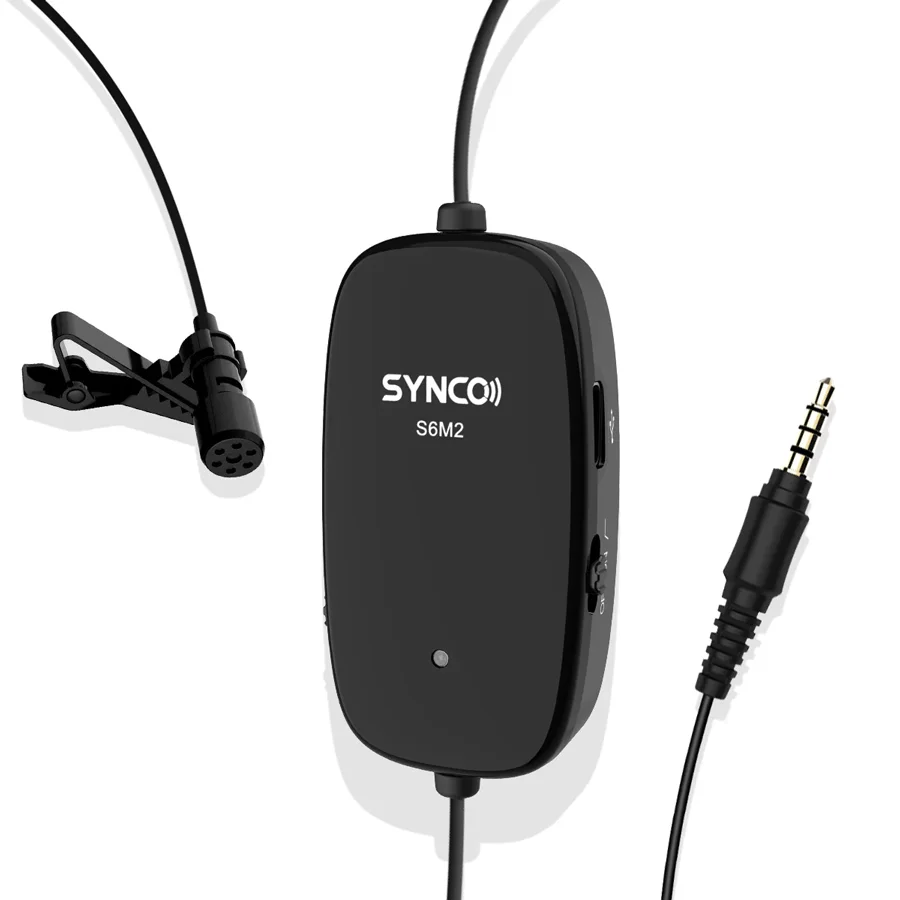 Φωτογραφία προϊόντος: SYNCO μικρόφωνο Lav-S6M2, clip-on, omnidirectional, 3.5mm, 400mAh, μαύρο