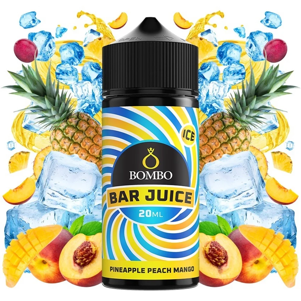 Φωτογραφία προϊόντος: OEM Bombo Bar Juice Pineapple Peach Mango Flavor Shot 20ml/120ml