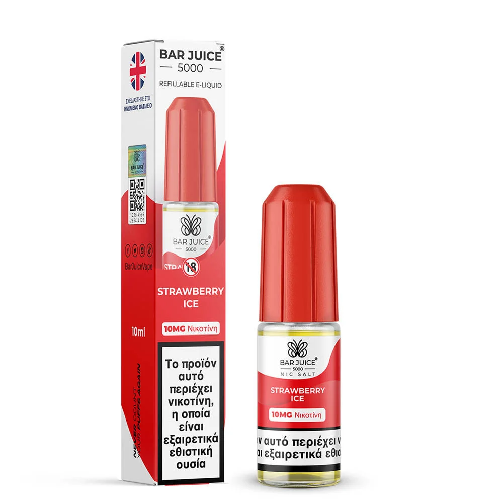Φωτογραφία προϊόντος: OEM Bar Juice 5000 Strawberry Ice 10ml 10mg Nic Salts