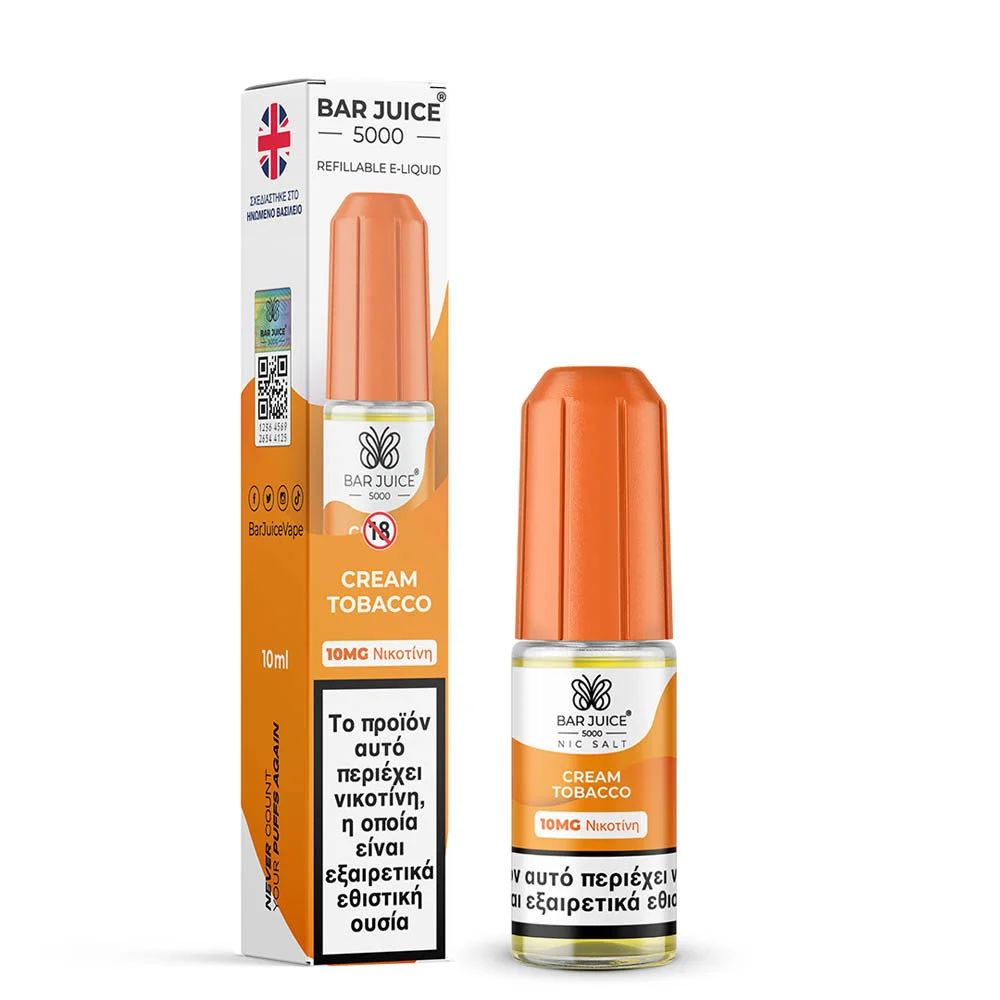 Φωτογραφία προϊόντος: OEM Bar Juice 5000 Cream Tobacco 10ml 10mg Nic Salts