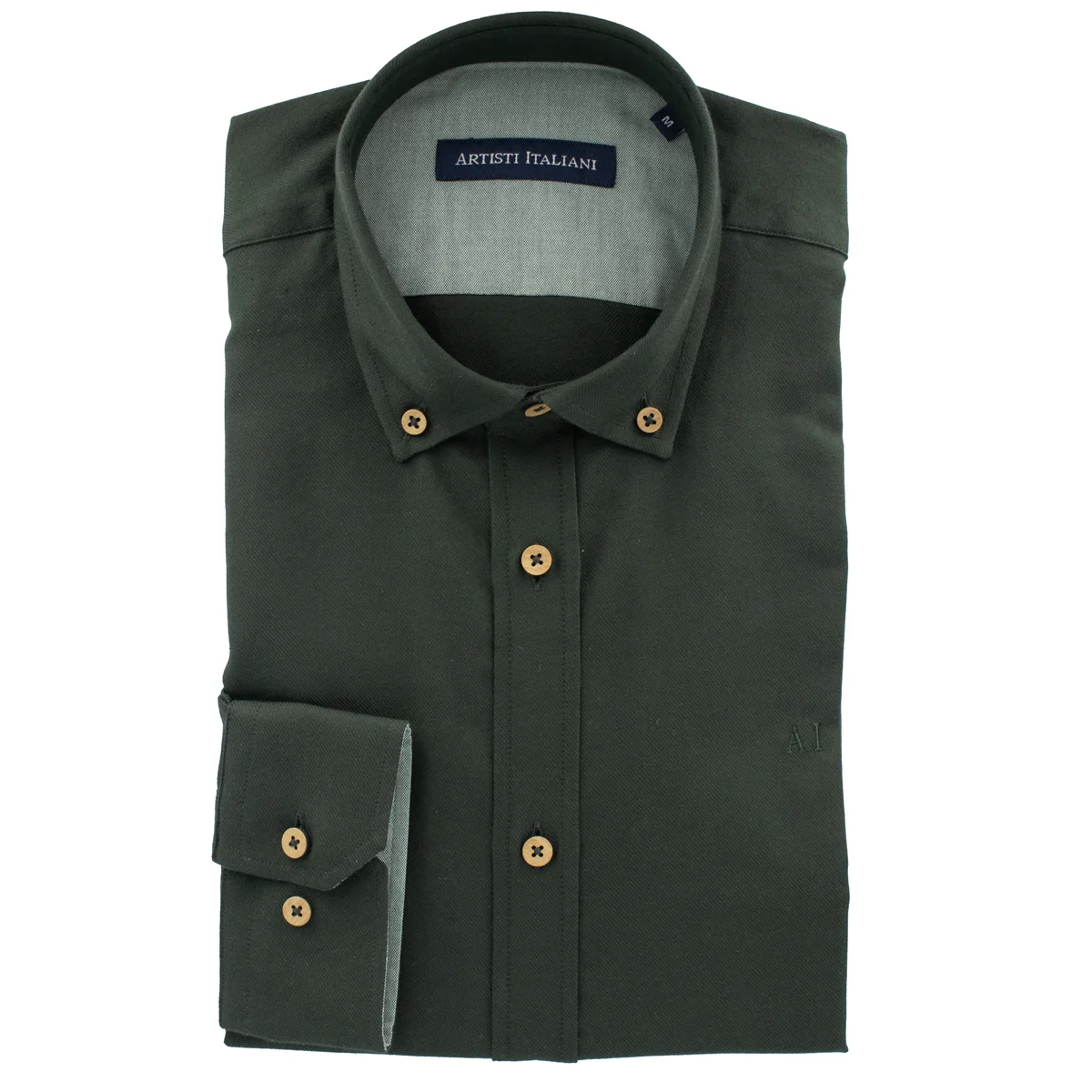 Φωτογραφία προϊόντος: ARTISTI ITALIANI - L/S SHIRT - AI28563/CBD-2 DARK GREEN Πράσινο