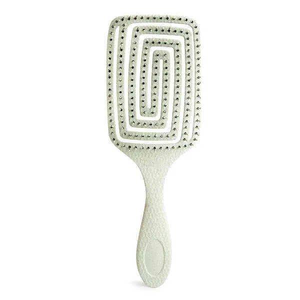Φωτογραφία προϊόντος: IDC Eco Paddle Hair Brush Easy Detangling Βούρτσα Μαλλιών Εύκαμπτη 100% ανακυκλώσιμη 180gr Green