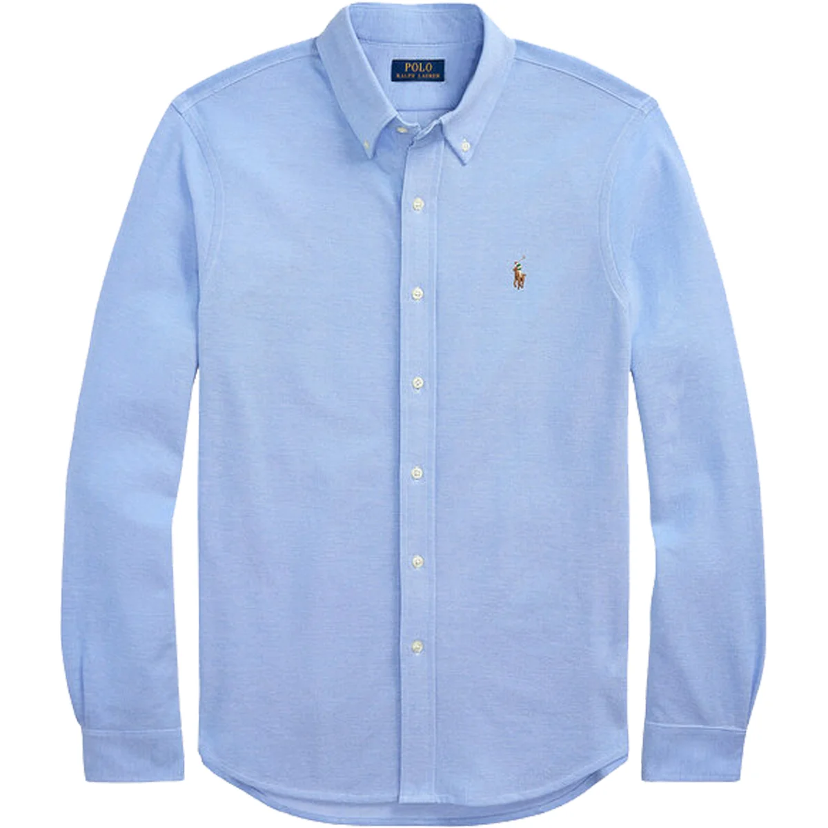 Φωτογραφία προϊόντος: POLO RALPH LAUREN - KNIT OXFORD SHIRT - 710979488-001 ISLAND BLUE Μπλε