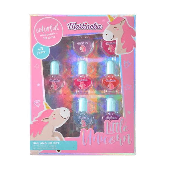 Φωτογραφία προϊόντος: Martinelia Unicorn Nail Polish Set Σετ 5 Βερνίκια x 4ml + 2 lipgloss x 2.2gr