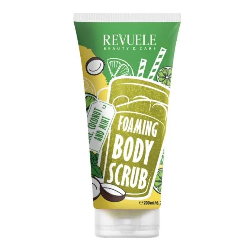 Φωτογραφία προϊόντος: Revuele Foaming Body Scrub Lime Coconut + Mint Απολέπιση με Αφρό Λάιμ Καρύδα + Μέντα 200ml