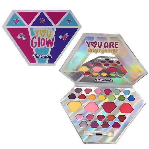 Φωτογραφία προϊόντος: Martinelia Super Girl Diamond Palette 13 x Σκιές 9 x Lipgloss, 4 x Ρουζ Highlighter Contour n.w. 23.8gr