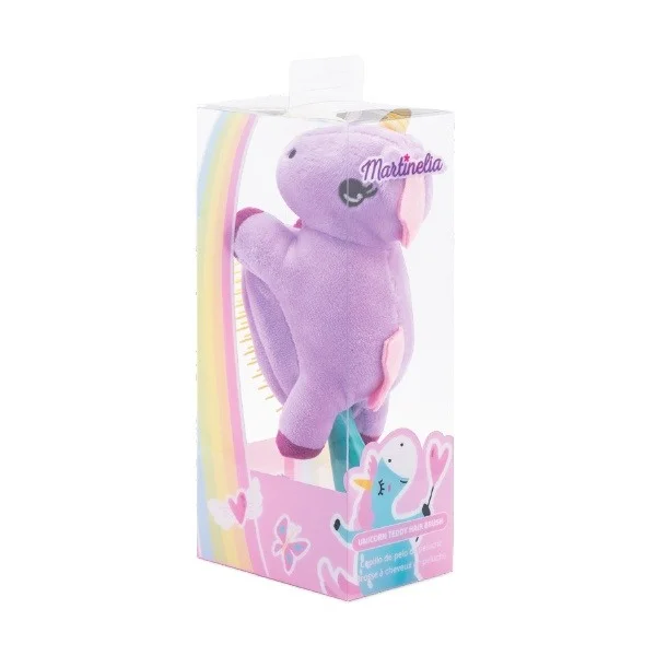 Φωτογραφία προϊόντος: Martinelia Unicorn Teddy Hair Brush Βούρτσα Μαλλιών Μονόκερος 100gr
