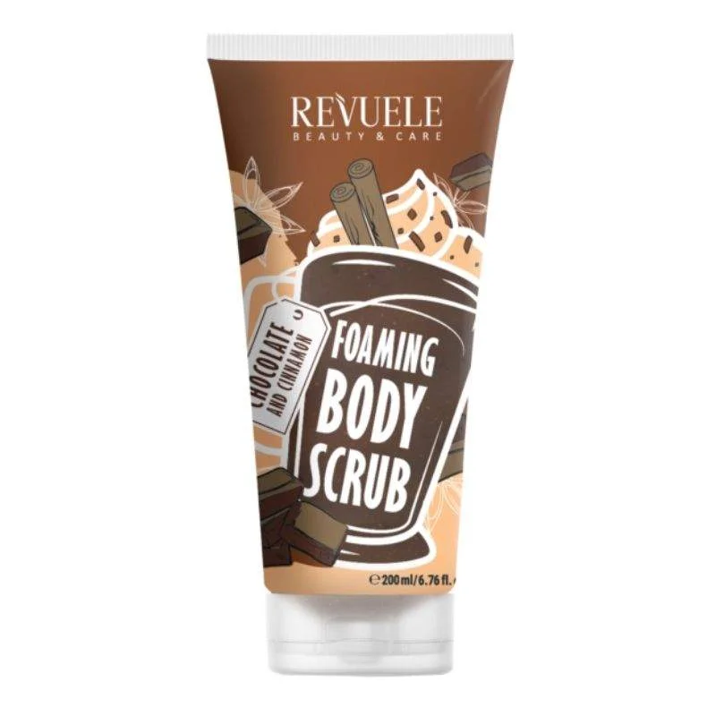 Φωτογραφία προϊόντος: Revuele Foaming Body Scrub Chocolate + Cinnamon Απολέπιση με Σοκολάτα + Κανέλα 200ml