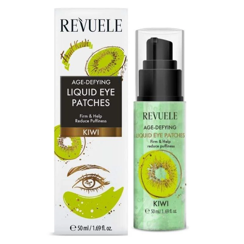 Φωτογραφία προϊόντος: Revuele Jelly Liquid Eye Patches Kiwi Age Defying Τζελ Ματιών Ενυδατικό + Συσφυκτικό με Ακτινίδιο 50ml
