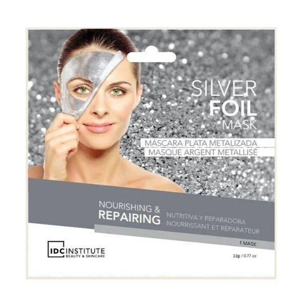 Φωτογραφία προϊόντος: IDC Silver Foil Μάσκα Προσώπου Αλουμινίου με Υαλουρονικό Οξύ Αναπλαστική 22gr