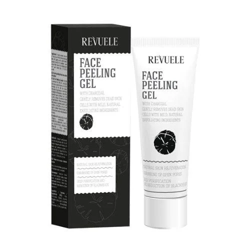 Φωτογραφία προϊόντος: Revuele Face Peeling Gel Charcoal Τζελ Απολέπισης με Ξυλάνθρακα 80ml