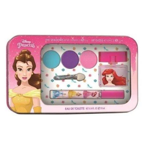Φωτογραφία προϊόντος: Air Val Disney's Princess Metallic Case Σετ EDT 10ml Σκιές Ματιών 3 x 1.2gr + Lip Gloss 2.5ml