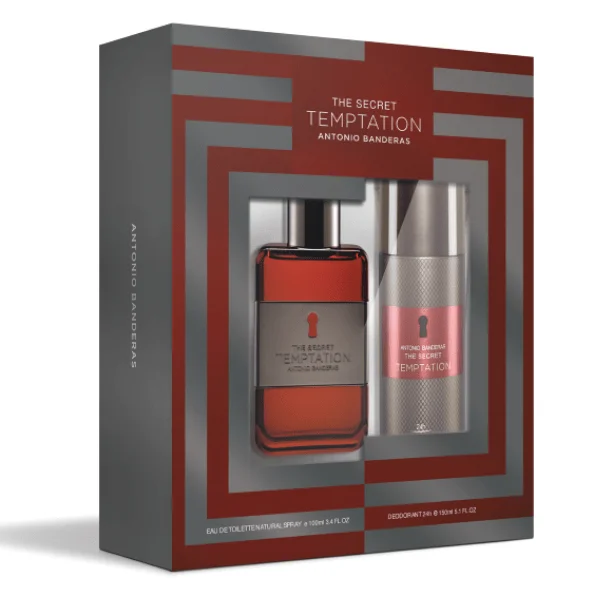 Φωτογραφία προϊόντος: Antonio Banderas The Secret Temptation Gift Set - Άρωμα Eau de Toilette 100ml + Deo Spray24h 150ml