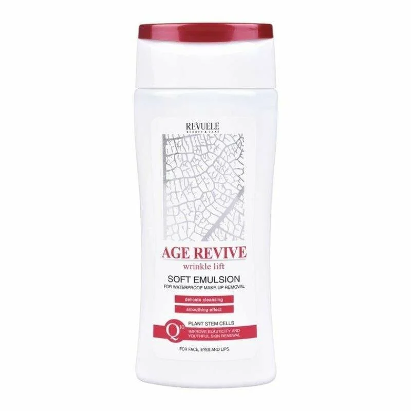 Φωτογραφία προϊόντος: Revuele Age Revive Wrinkle Lift Cleansing Milk for Waterproof Make up Removal Γαλάκτωμα Καθαρισμού για Αδιάβροχο Μακιγιάζ 200ml
