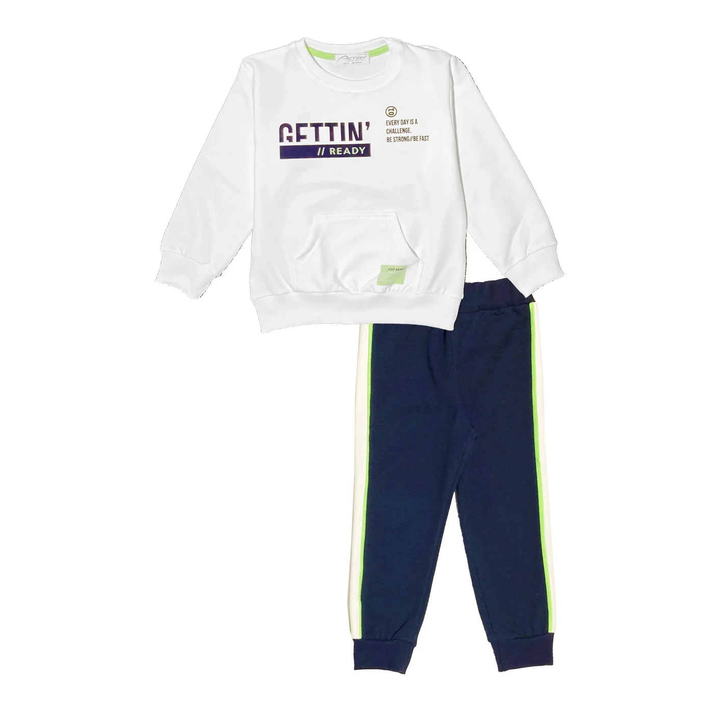 Φωτογραφία προϊόντος: Action Sportswear by Cotton Planet ΣΕΤ ΦΟΡΜΑ ΕΠΟΧΙΑΚΗ READY ΛΕΥΚΟ - ΜΠΛΕ