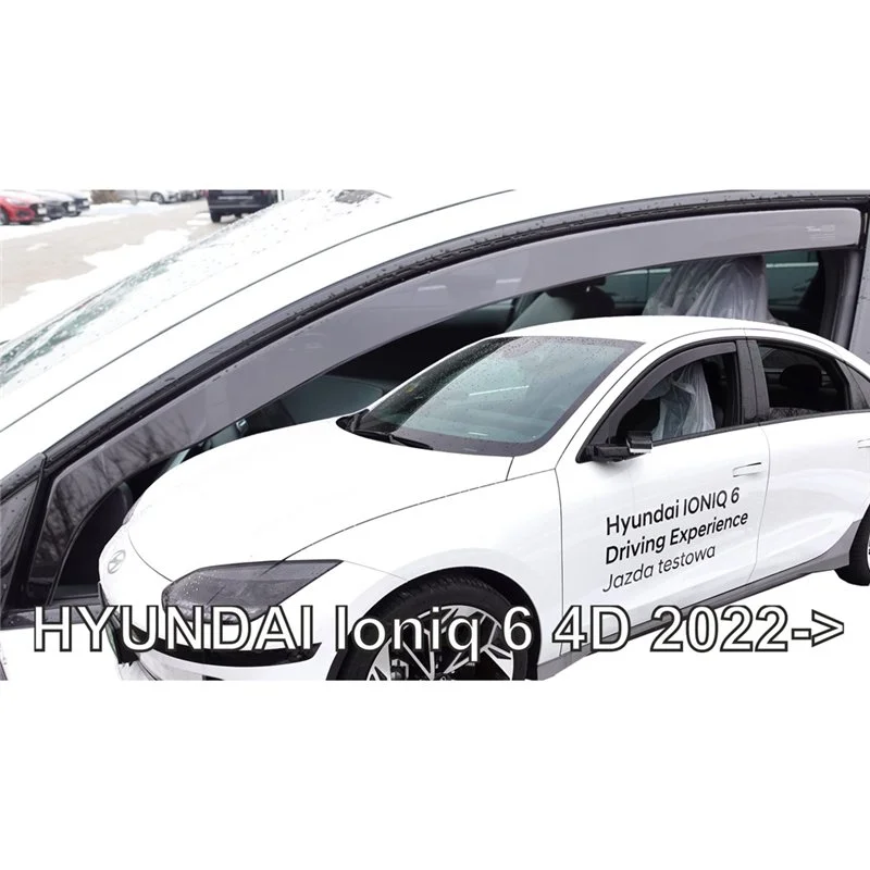 Φωτογραφία προϊόντος: ΑΝΕΜΟΘΡΑΥΣΤΕΣ ΓΙΑ HYUNDAI IONIQ 6 4D 2022+ ΖΕΥΓΑΡΙ ΑΠΟ ΕΥΚΑΜΠΤΟ ΦΙΜΕ ΠΛΑΣΤΙΚΟ HEKO - 2 ΤΕΜ
