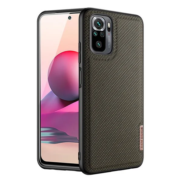 Φωτογραφία προϊόντος: Dux Ducis Fino Back Cover TPU & Fabric Πράσινο για Xiaomi Redmi Note 10/10S