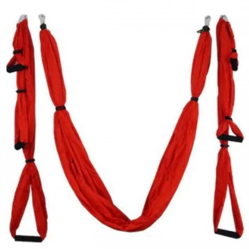 Φωτογραφία προϊόντος: Kepeak Aerial Swing Anti-Gravity Silk Αιώρα με λαβές Yoga και Pilates (Red)