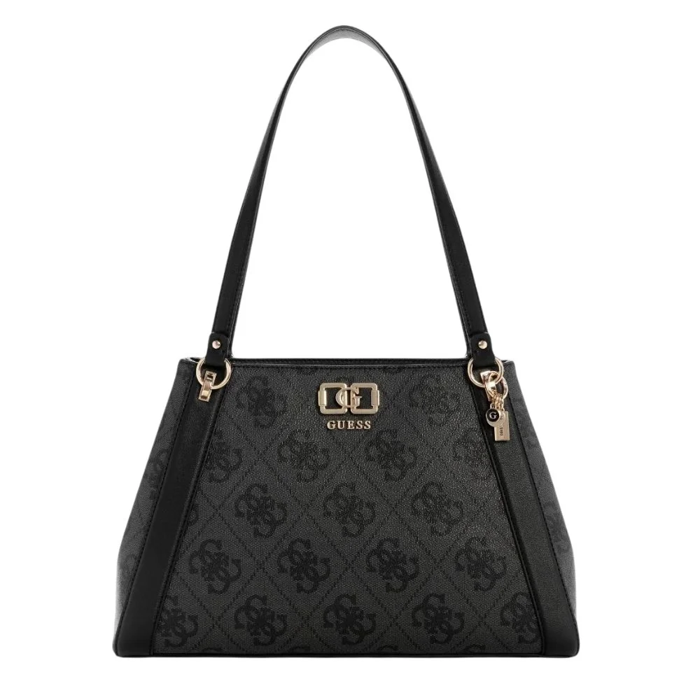 Φωτογραφία προϊόντος: Guess Karnilla Logo Girlfriend Carryall Γυναικεία Τσάντα Coal Logo OS990122